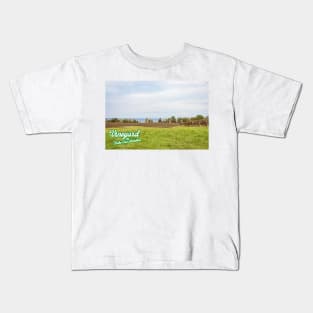 Vineyard on Lake Erie Shoreline Kids T-Shirt